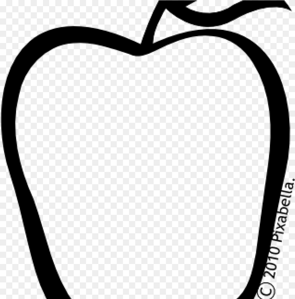 Apple Clipart Black And White Teacher Apple Clipart Full Size Apple Clipart Black And White, Gray Png Image