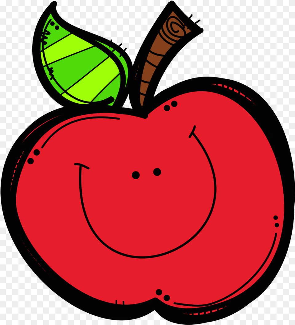 Apple Clipart Cute, Food, Fruit, Plant, Produce Png Image