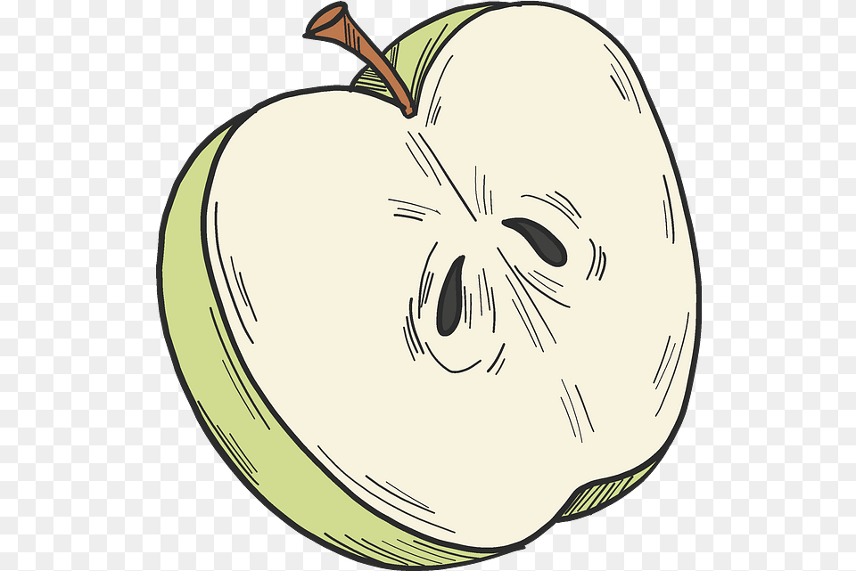 Apple Clipart Download Creazilla Granny Smith, Food, Fruit, Plant, Produce Free Transparent Png