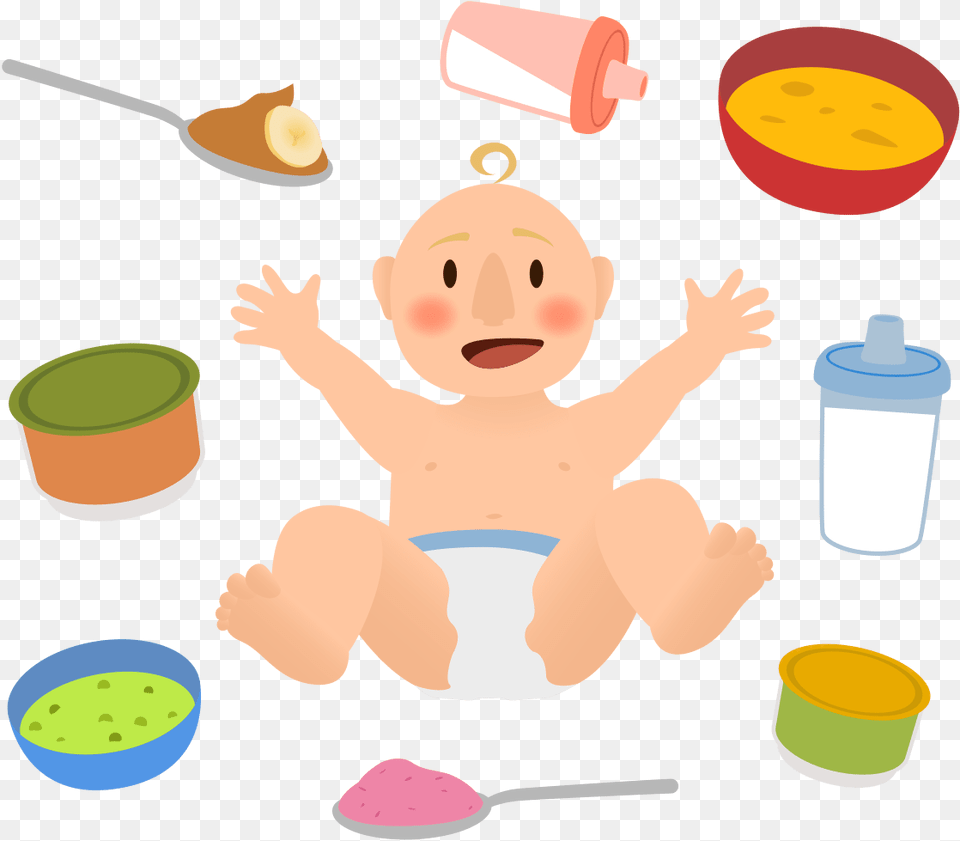 Apple Clipart Healthy Food Nutrition For Babies, Cutlery, Spoon, Baby, Person Free Png Download
