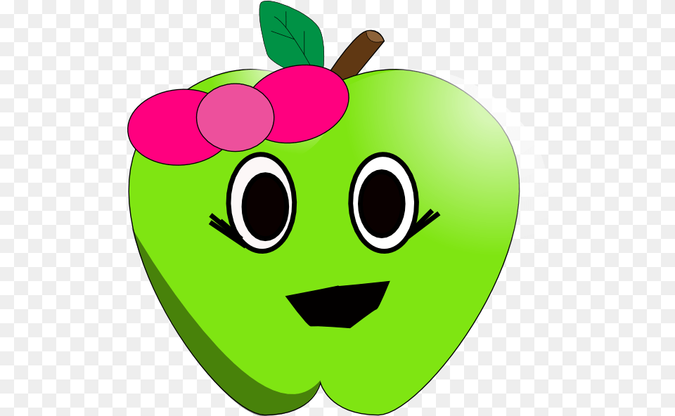 Apple Clipart Little Apple Cute Apple Clipart Clip Art Cute Apple, Food, Fruit, Green, Plant Png Image