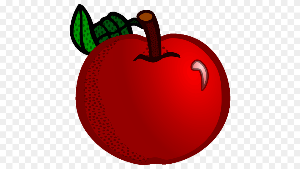 Apple Clipart Name, Food, Fruit, Plant, Produce Png Image