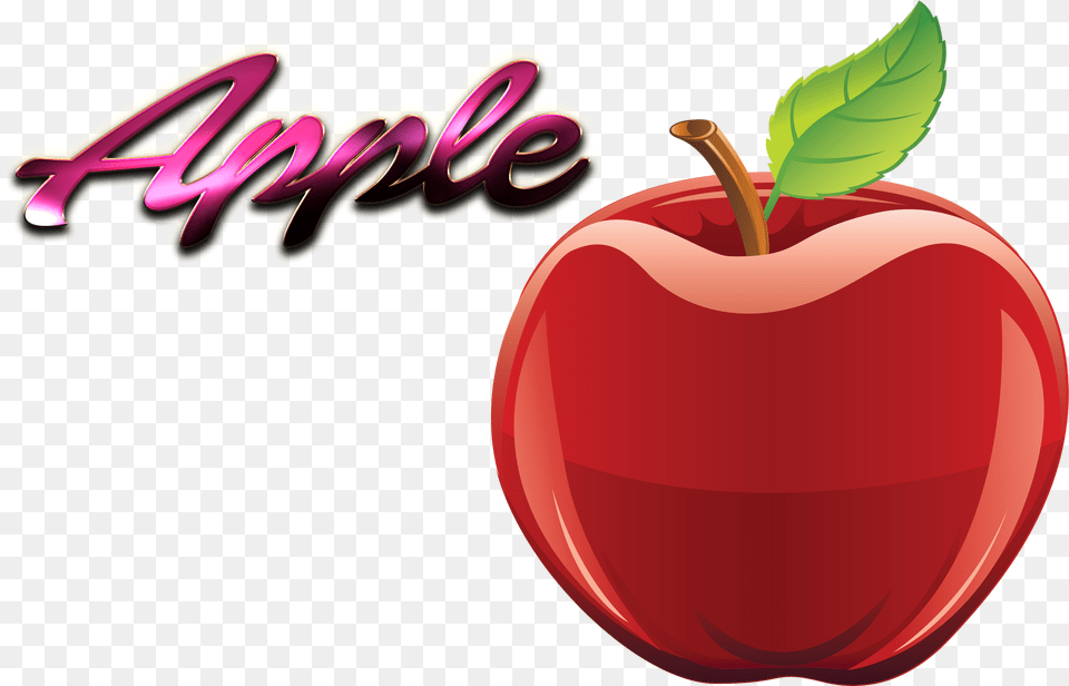 Apple Clipart Name Apple Name Food, Fruit, Plant, Produce Png Image