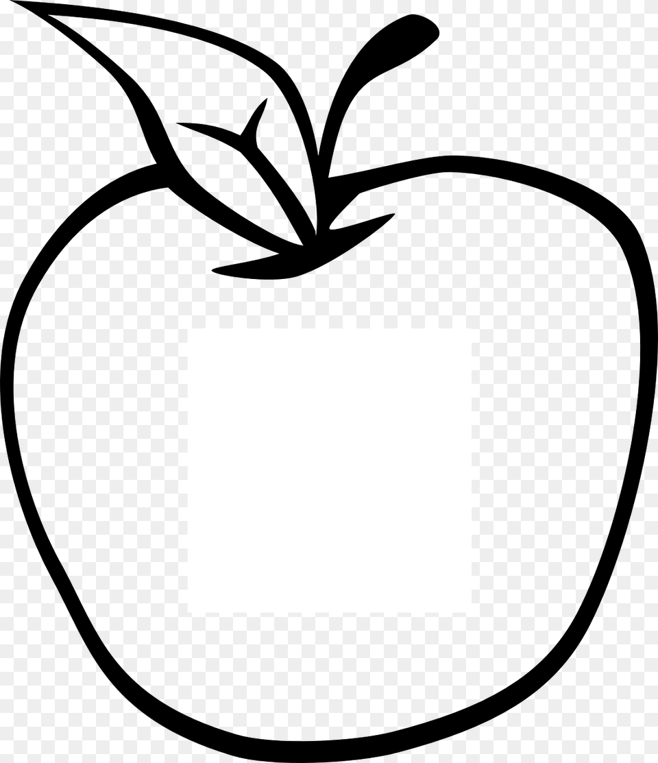 Apple Cliparts Apple Clipart In Black And White Free Png