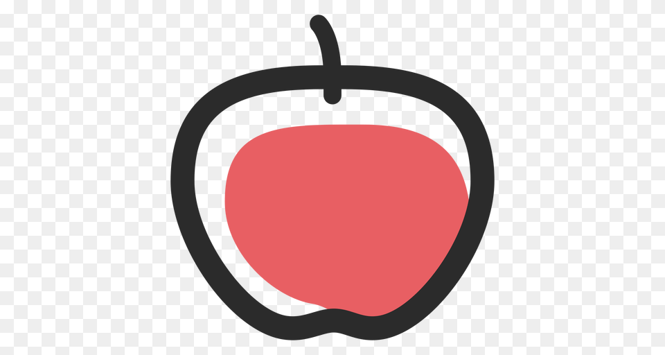 Apple Colored Stroke Icon Sport Icons, Food, Fruit, Plant, Produce Free Transparent Png