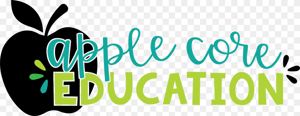Apple Core Education Calligraphy, Logo, Food, Fruit, Plant Free Png Download