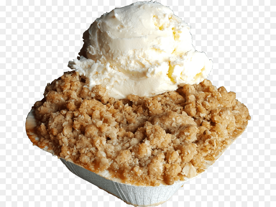Apple Crisp 913 Gelato, Cream, Dessert, Food, Ice Cream Png Image