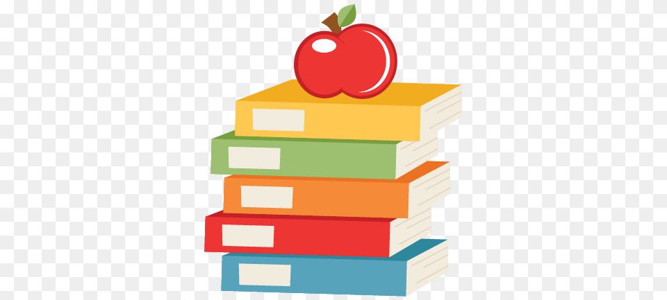 Apple Cute Books Clipart, Book, Publication Png Image