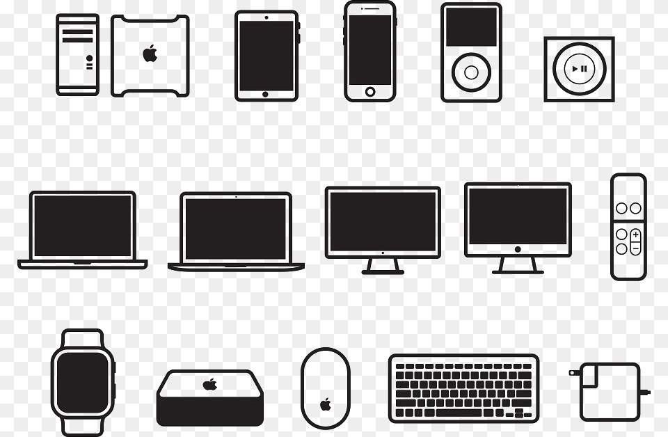 Apple Device Icons, Computer Hardware, Electronics, Hardware, Computer Free Png