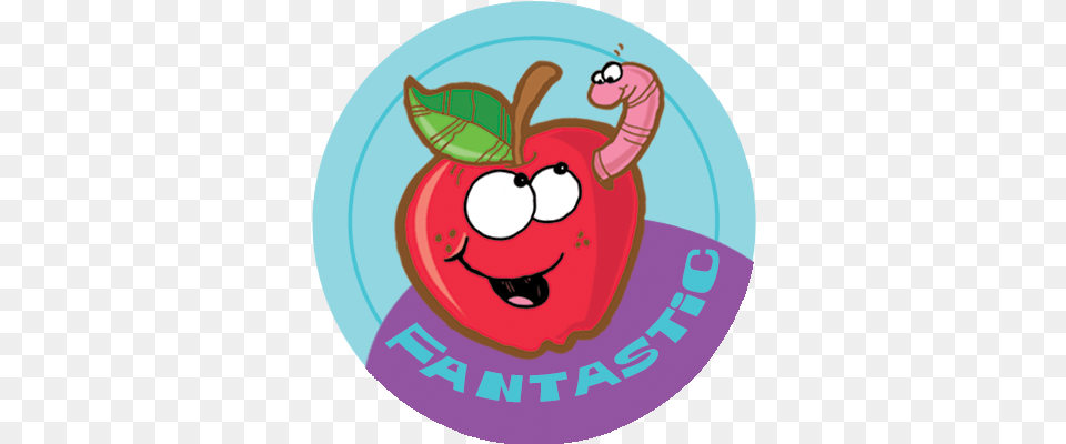 Apple Dr Stinky Scratch Nsniff Stickers Cartoon, Food, Fruit, Plant, Produce Png Image