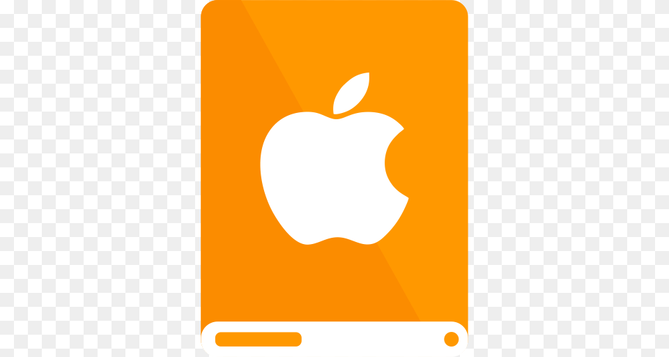 Apple Drive Orange White Icon, Logo, Food, Fruit, Plant Free Transparent Png