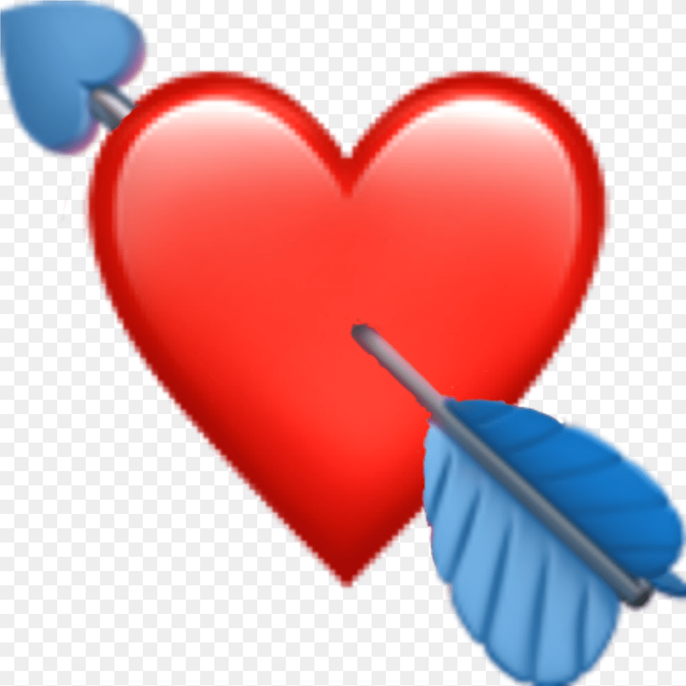 Apple Edit Customemoji Red Heart Redheartarrowappleemoji Iphone Heart Emoji, Balloon Free Png