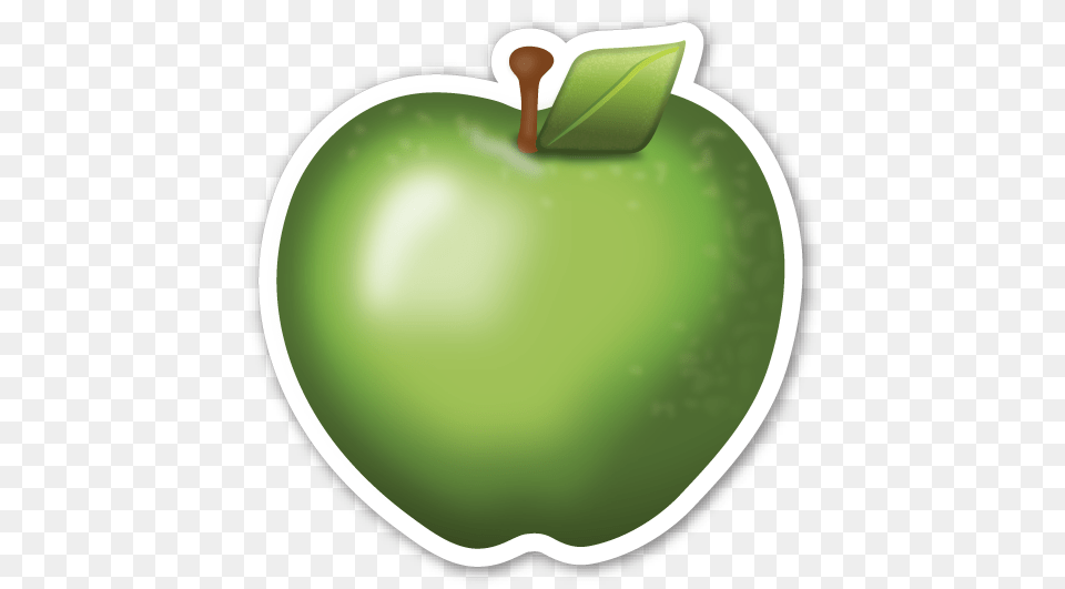 Apple Emoji Image, Food, Fruit, Plant, Produce Free Png Download