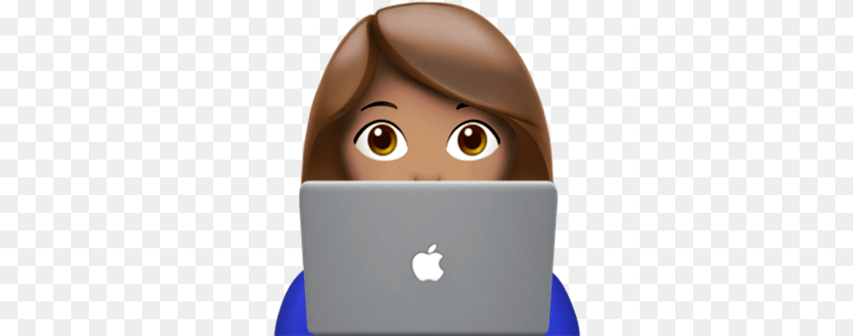 Apple Fan Emoji Transparent Woman Tipping Hand Emoji, Computer, Electronics, Laptop, Pc Png Image