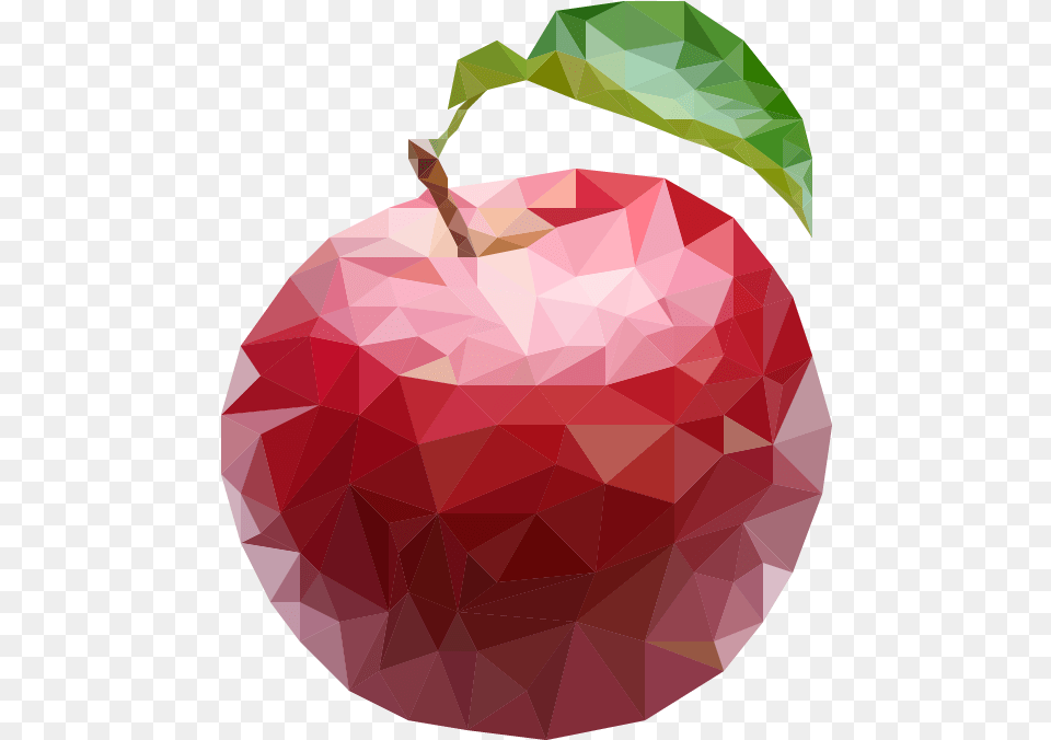 Apple Food Digital Art Low Poly Lowpoly Download 558 Apple Low Poly, Fruit, Plant, Produce, Ammunition Free Png
