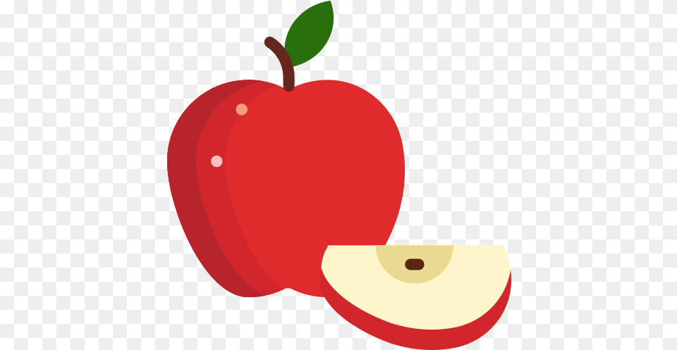 Apple Food Fruit Fruits Icon Fruits And Vegetables Vector Gif, Produce, Plant, Sliced, Knife Free Png Download