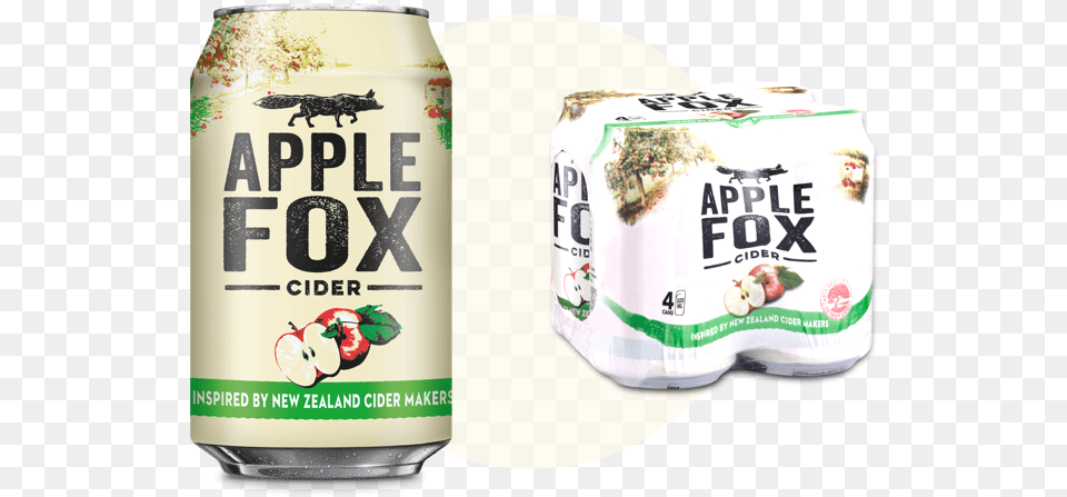Apple Fox Cider Cider Fox, Can, Tin, Beverage Free Transparent Png