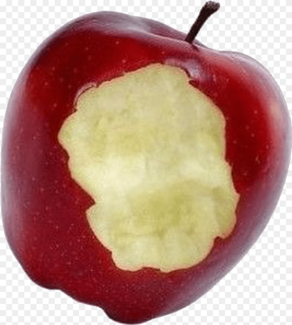 Apple Fruit Bitten Apple, Food, Plant, Produce, Pear Free Transparent Png