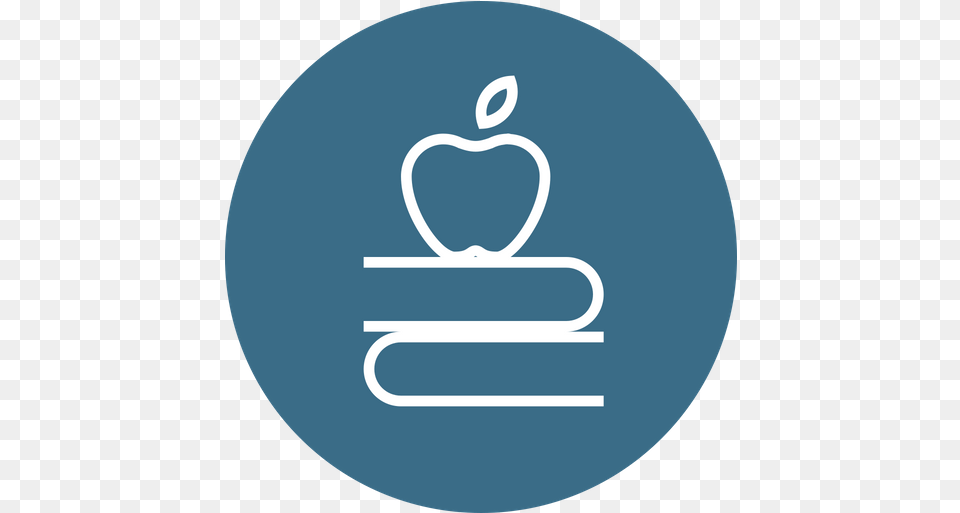 Apple Fruit Book Education Study Teaching Emblem, Disk, Logo Free Png Download