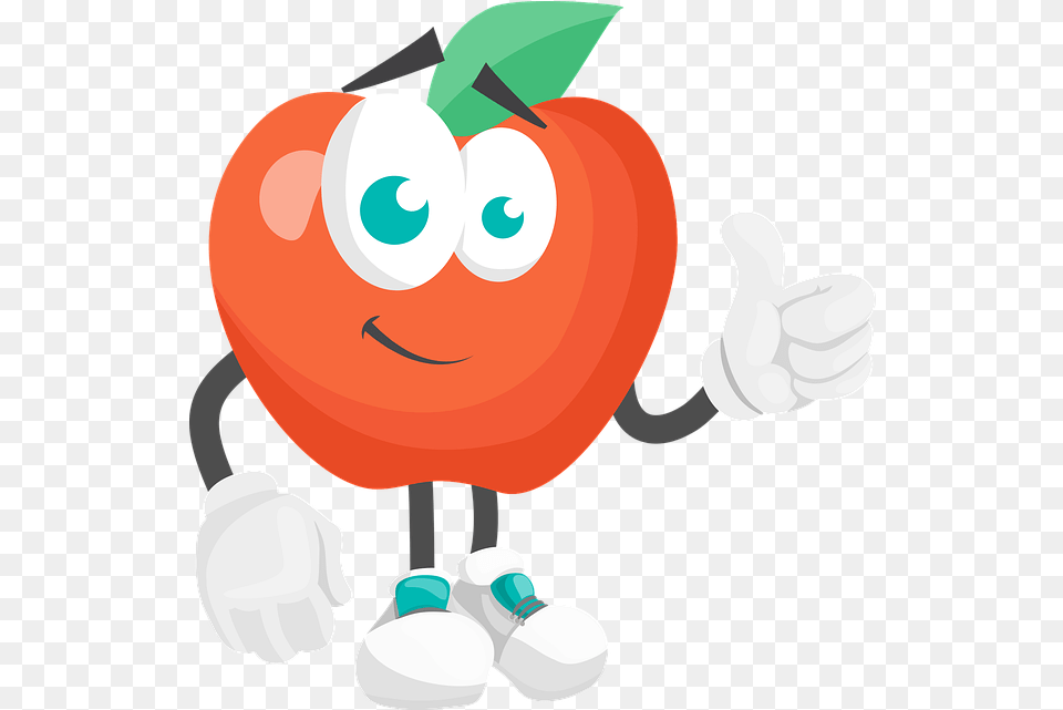 Apple Fruit Cartoon Vector Graphic On Pixabay, Balloon Png Image