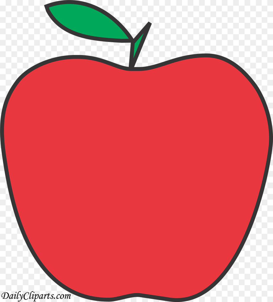 Apple Fruit Design Line Art Red Clipart Apple Red Line, Food, Plant, Produce Free Transparent Png