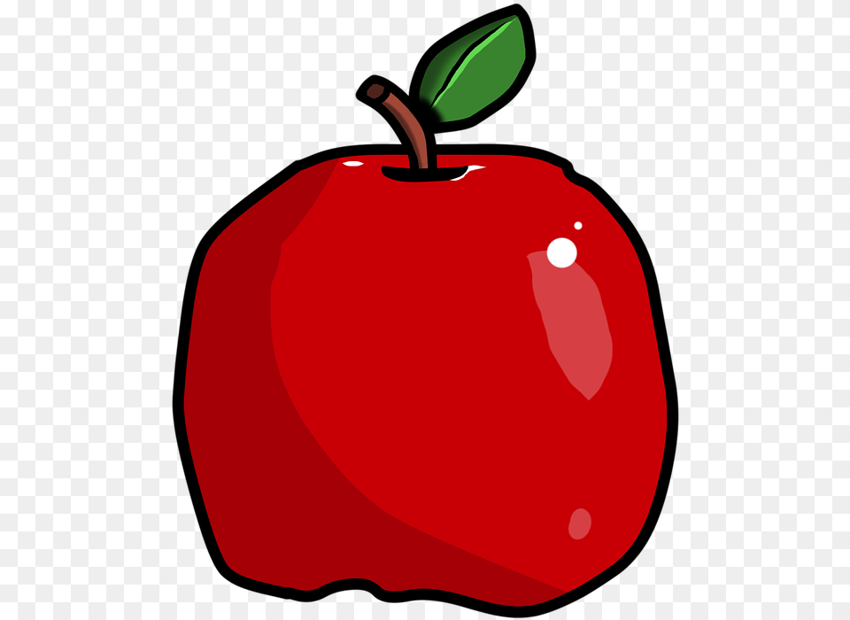 Apple Fruit Drawing Ripe Red Healthy Vitamins Mcintosh, Food, Plant, Produce Free Png
