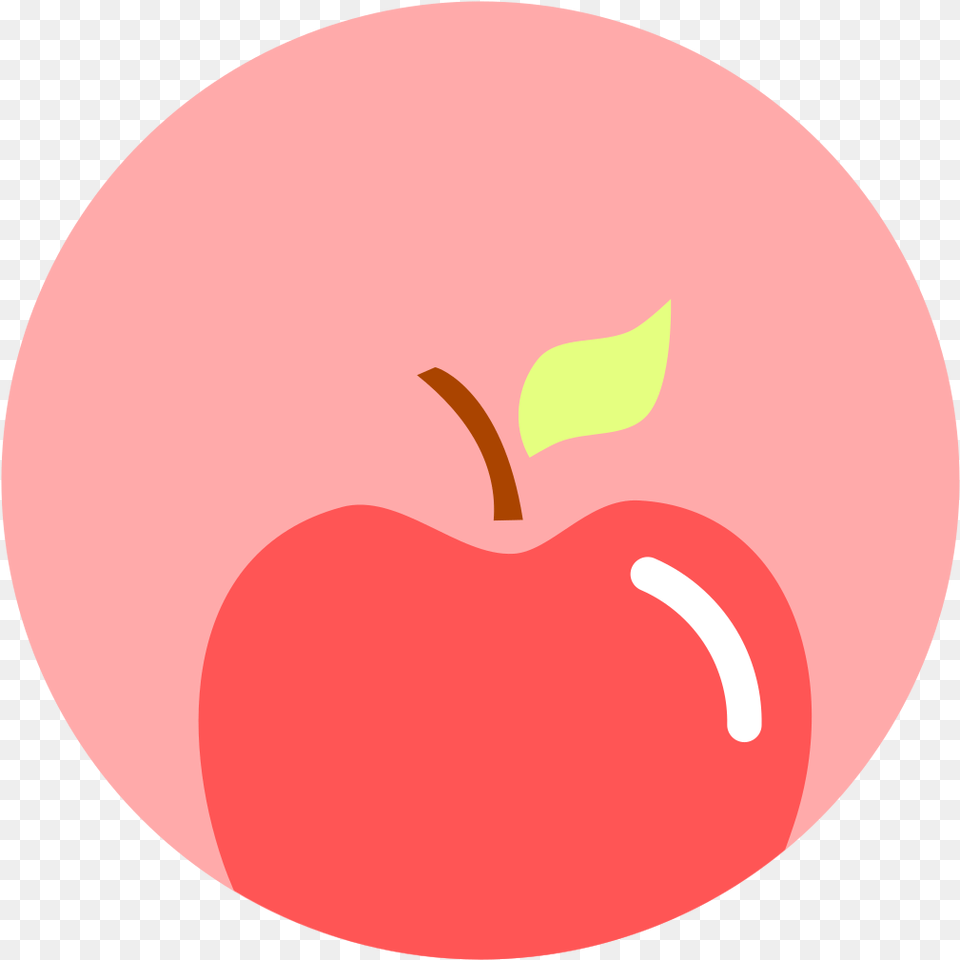 Apple Fruit Icon Of Minimal Pastel Pink Apple Clipart, Plant, Produce, Food, Moon Png Image