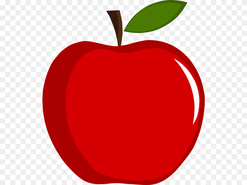 Apple Fruit Red Vector Apple, Food, Plant, Produce Free Transparent Png