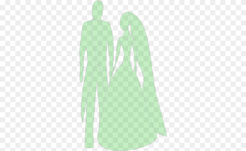 Apple Green Bride And Groom Clip Arts For Web Clip Green Bride And Groom, Clothing, Fashion, Sleeve, Formal Wear Free Png