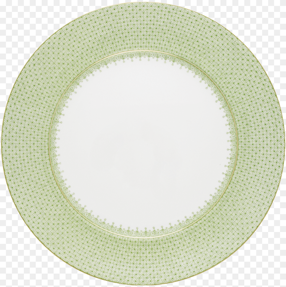 Apple Green Lace Service Plate By Mottahedeh Circle, Art, Food, Meal, Porcelain Png Image