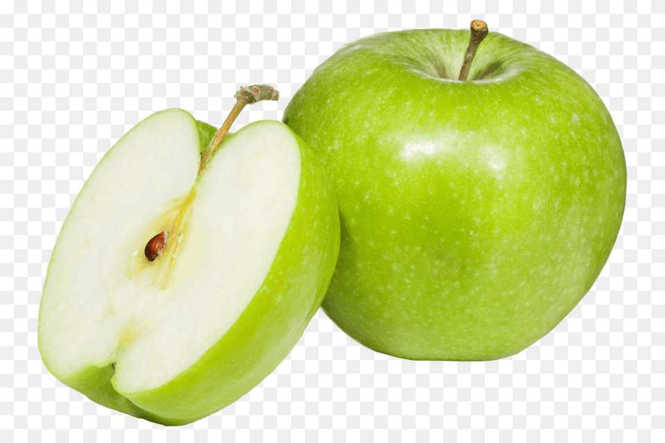 Apple Green Open Slice, Food, Fruit, Plant, Produce Png