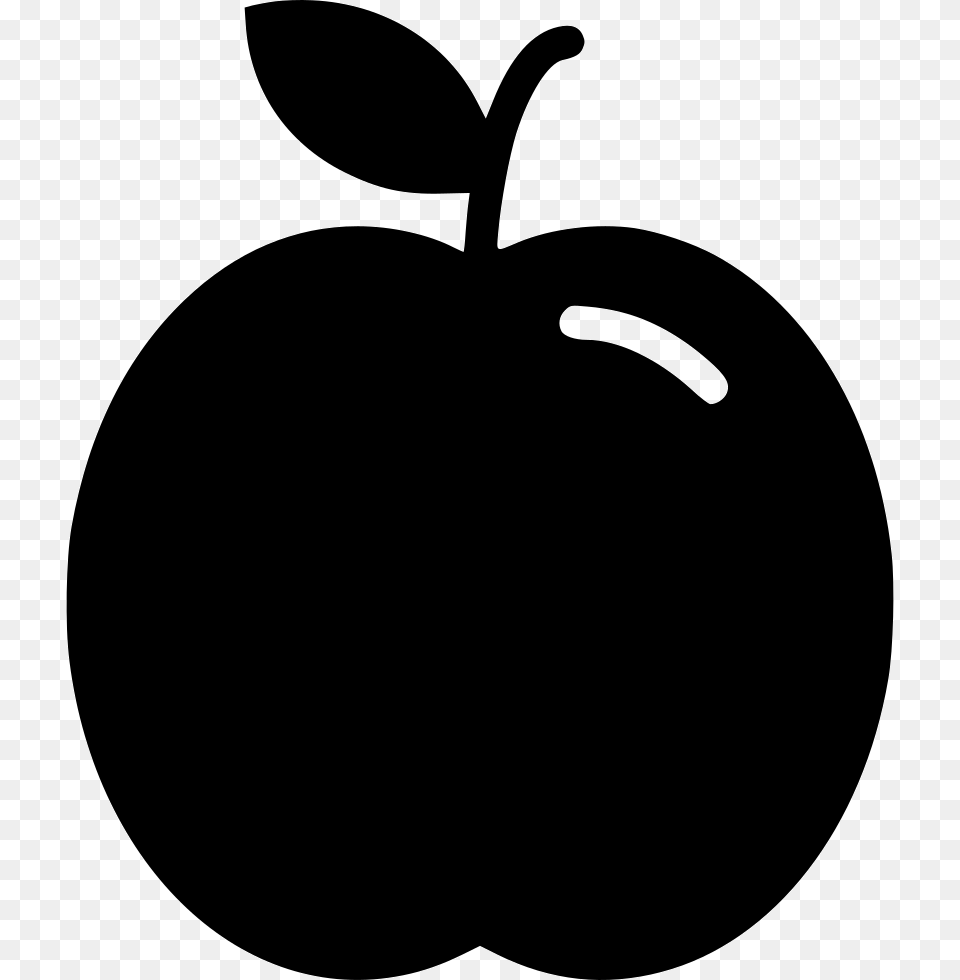 Apple Health Sport Body Muscle Black Apple Clip Art, Food, Fruit, Plant, Produce Free Png Download