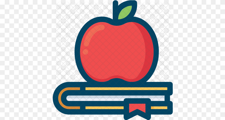 Apple Icon Book And Apple Icon, Food, Fruit, Plant, Produce Png