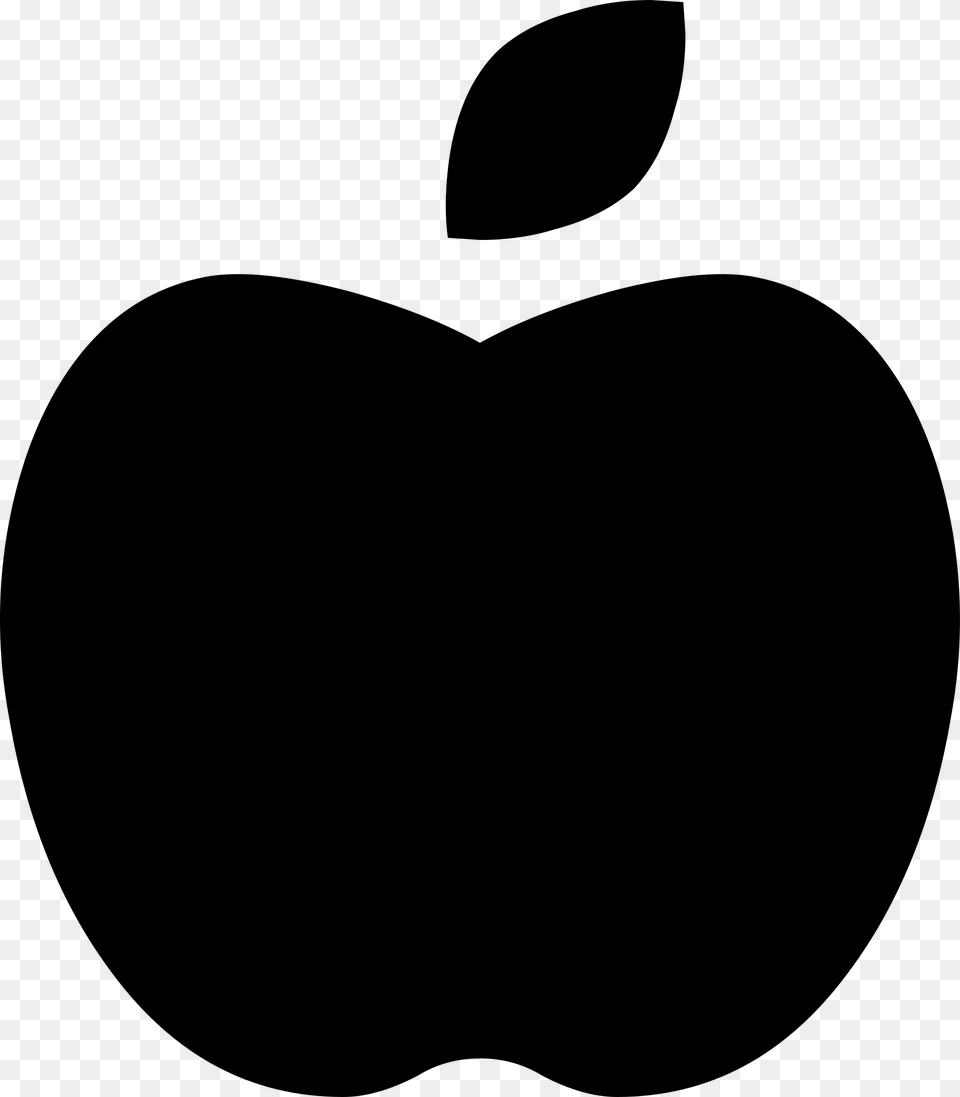 Apple Icon Heart, Gray Png Image