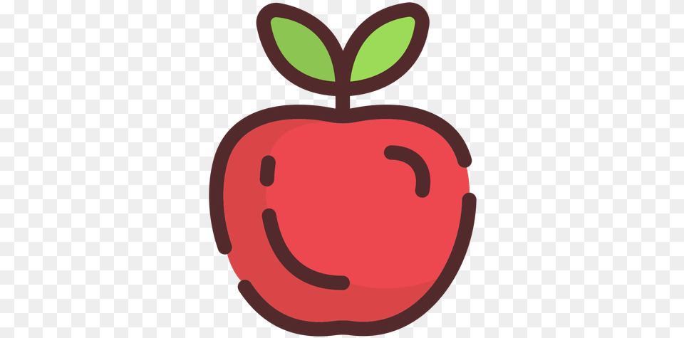 Apple Icon Stroke Fresh, Food, Fruit, Plant, Produce Png