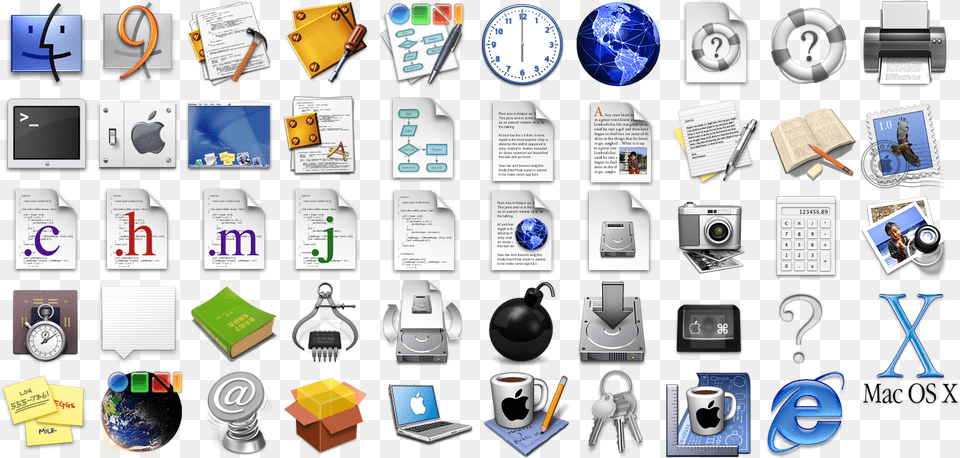 Apple Icons Multimedia Software, Person, Art, Collage, Weapon Free Transparent Png