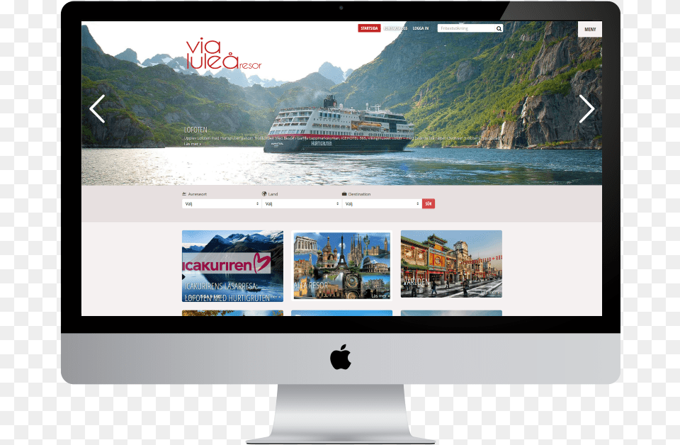 Apple Imac, Boat, Vehicle, Transportation, Computer Hardware Png Image