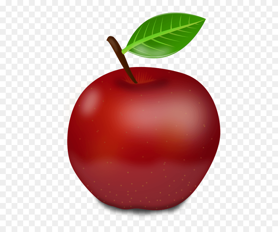 Apple Clipart Transparent Apple, Food, Fruit, Plant, Produce Png Image