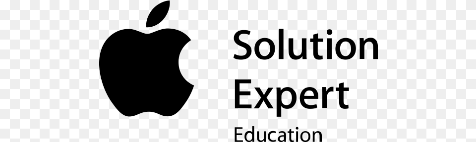 Apple In Education Apple Certified Support Professional Logo, Gray Png Image
