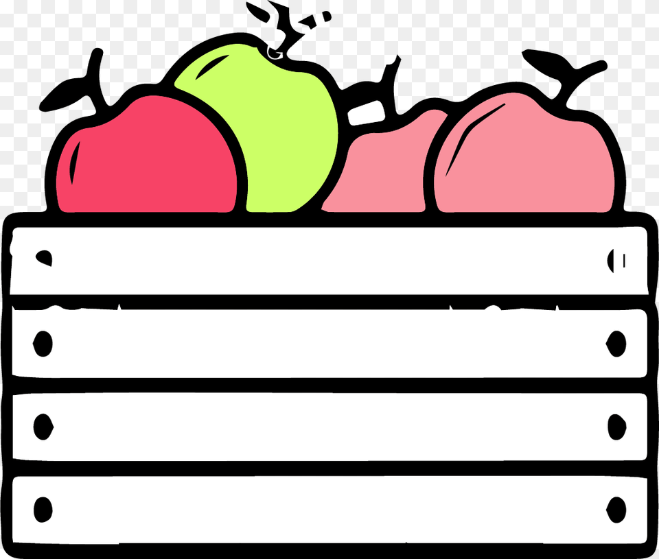 Apple In The Box Cartoon, Food, Fruit, Plant, Produce Png Image
