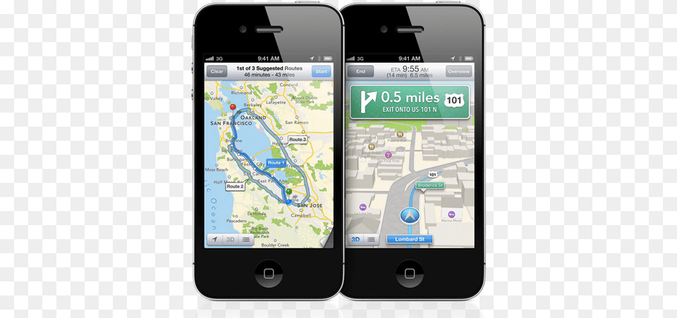 Apple Ios 6 Maps Cuts Googleu0027s Exclusive Lock Madison Square Garden, Electronics, Mobile Phone, Phone Free Png Download