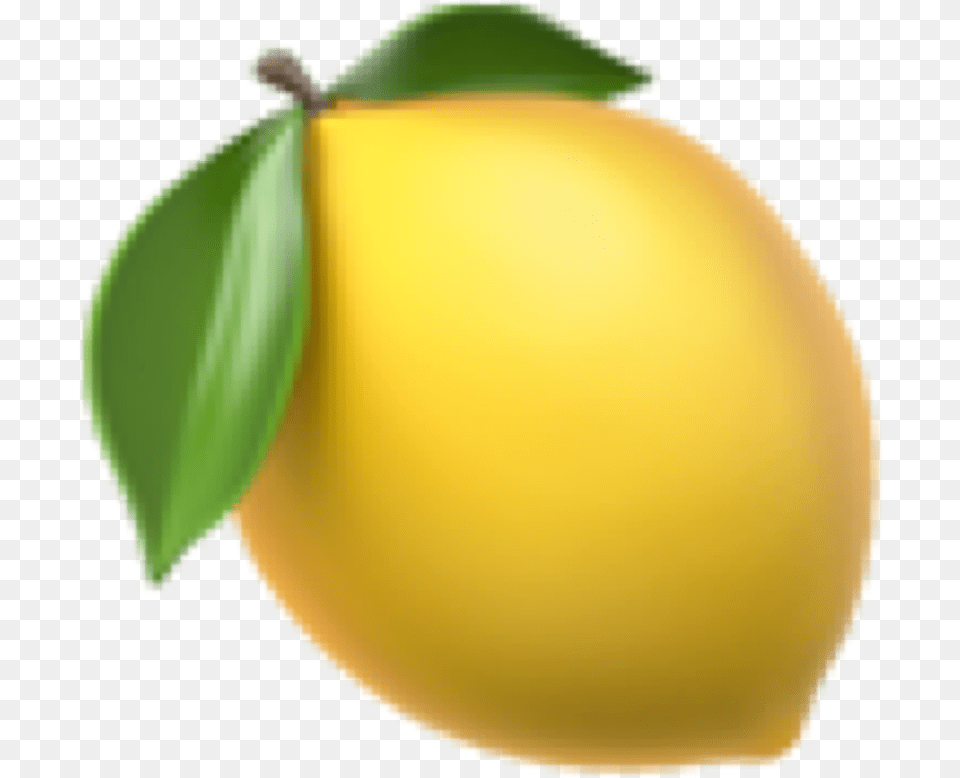Apple Ios Yellow Sticker By Sweet Lemon, Produce, Citrus Fruit, Food, Fruit Free Png