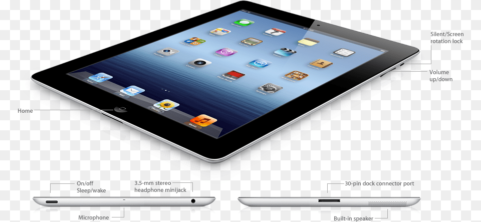 Apple Ipad 3 Technology Applications, Computer, Electronics, Tablet Computer Png Image