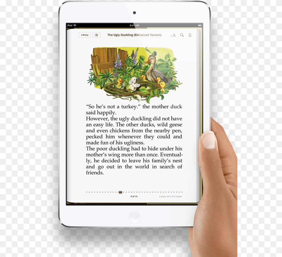 Apple Ipad Mini E Book Reader Kindle Ibooks E Book In Ipad, Computer, Electronics, Finger, Body Part Free Png Download