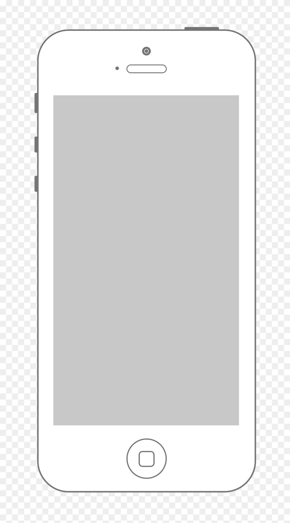 Apple Iphone Clipart Blank, Electronics, Mobile Phone, Phone, White Board Png Image