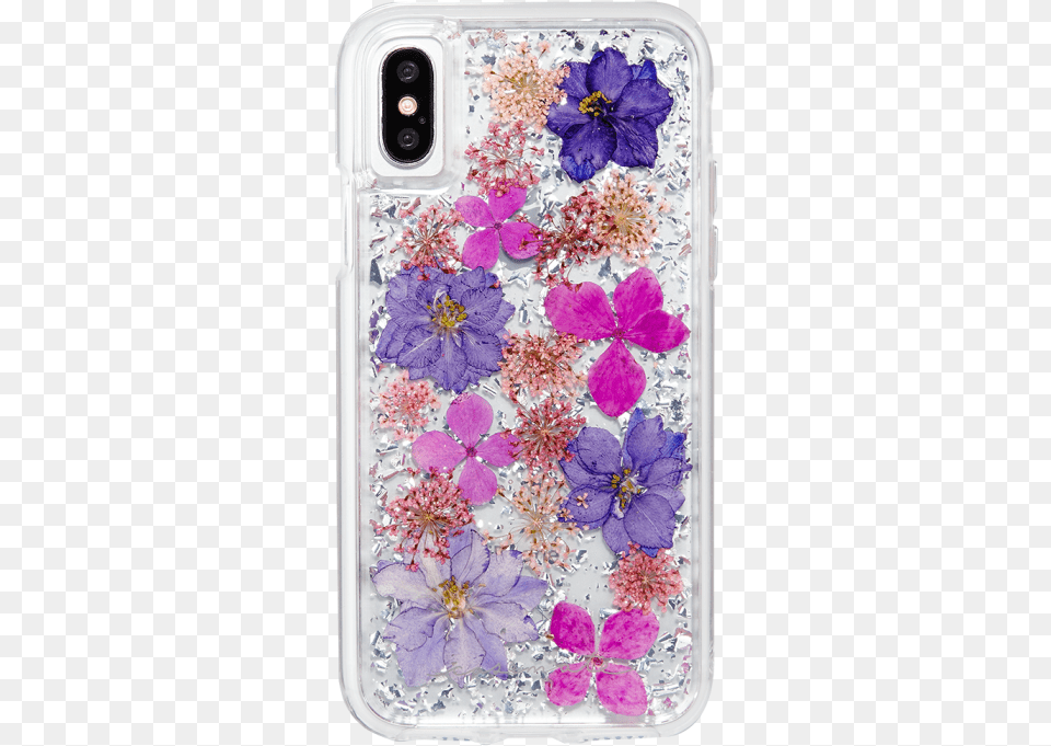 Apple Iphone X Case Mate Karat Petals Case Purple, Anemone, Plant, Petal, Flower Png