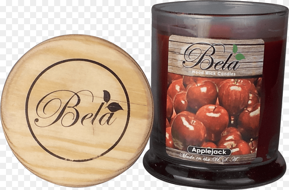 Apple Jack Wood Wick Candle 9 Oz Woodwick Bela Vanilla Crunch Candle, Food, Fruit, Plant, Produce Free Png Download
