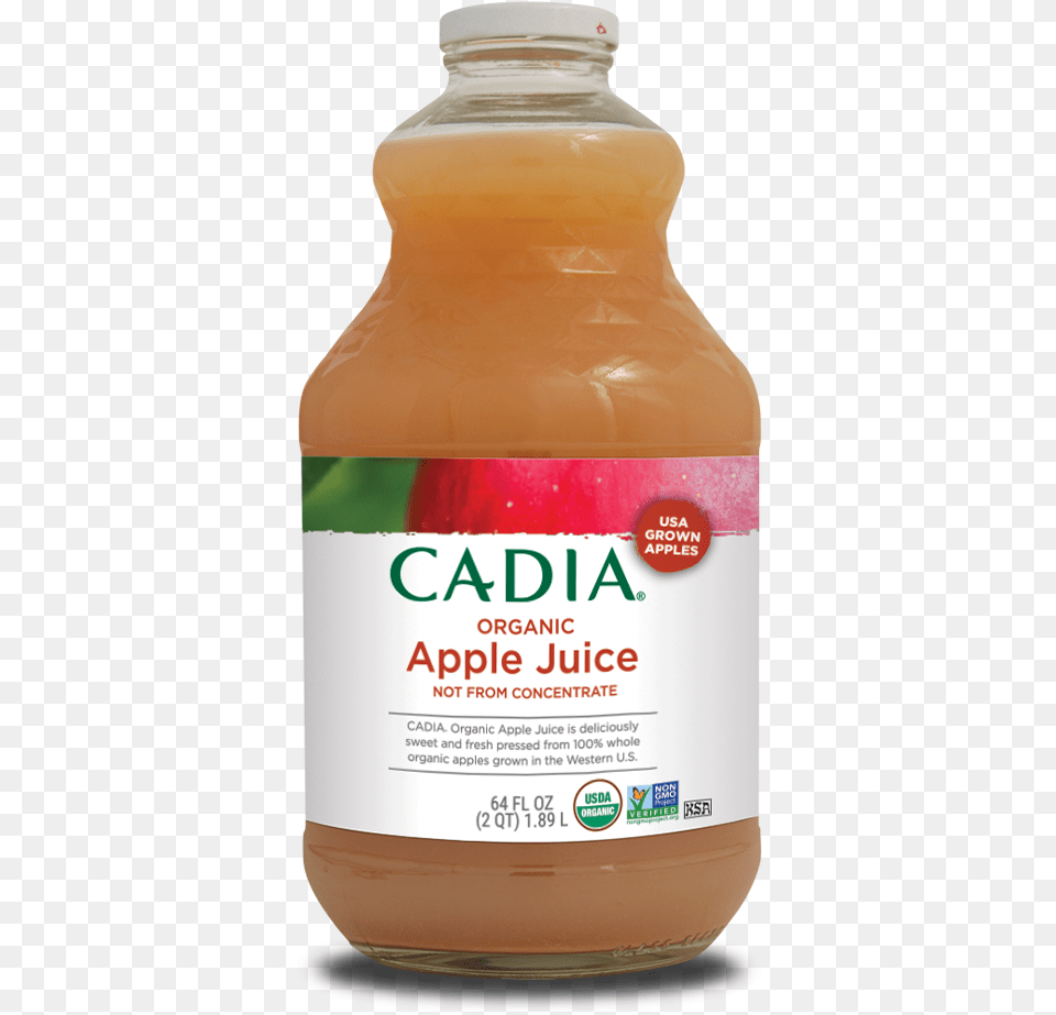 Apple Juice 64 Fl Cadia Juice Apple Gravenstein O 128 Oz, Beverage Free Transparent Png