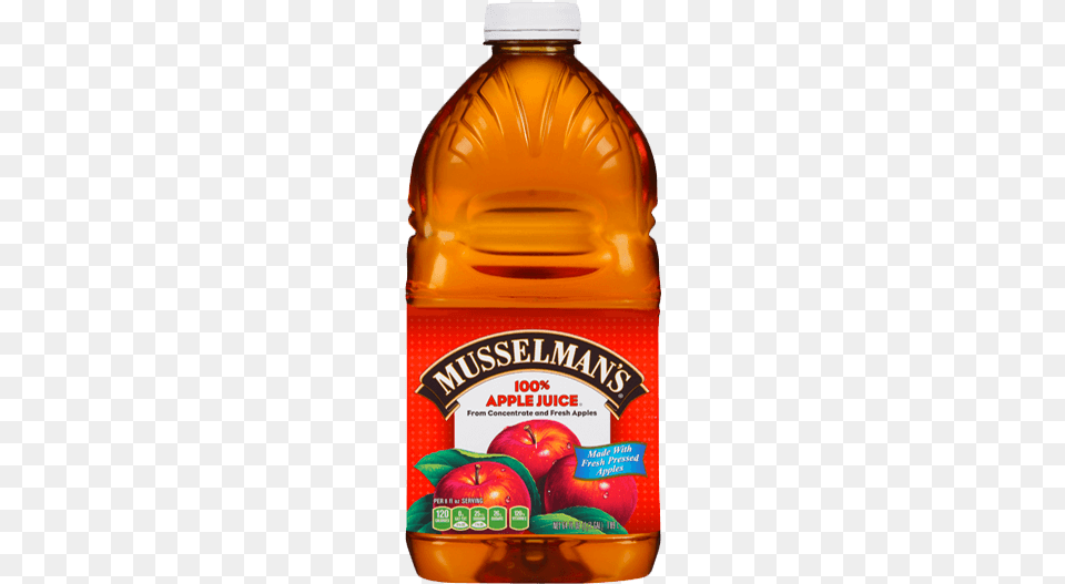 Apple Juice 64 Oz Musselman39s Juice, Beverage, Food, Fruit, Plant Free Png