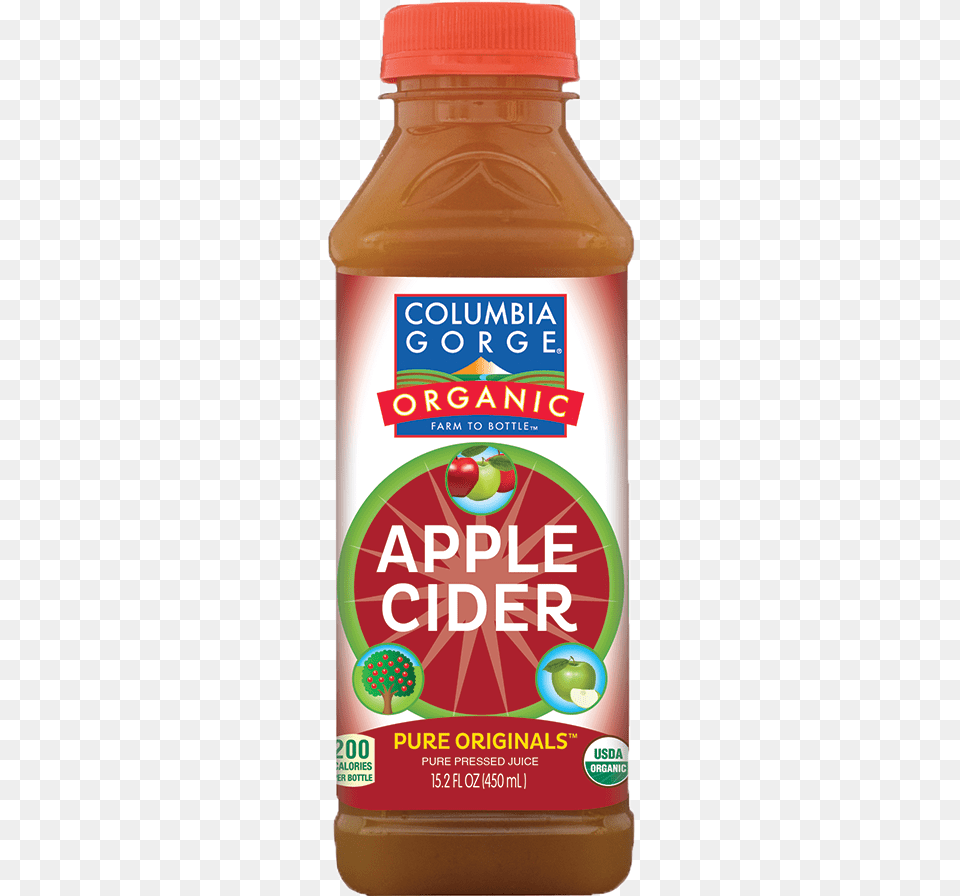 Apple Juice Bottle Logo, Beverage, Food, Ketchup Free Png Download